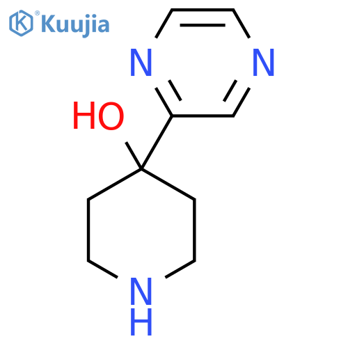 4-(Pyrazin-2-yl)piperidin-4-ol structure