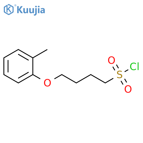 4-(2-methylphenoxy)butane-1-sulfonyl chloride structure