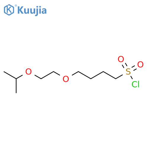 4-2-(propan-2-yloxy)ethoxybutane-1-sulfonyl chloride structure