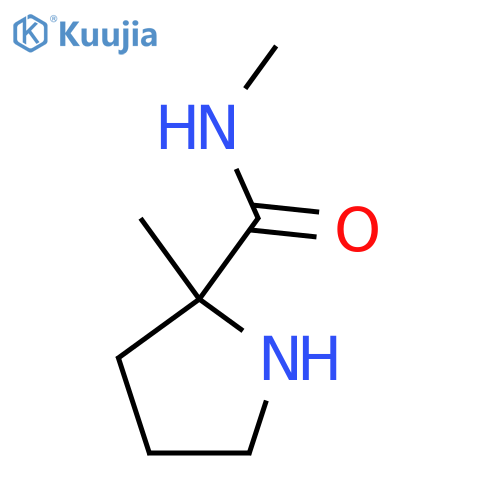 N,2-dimethylpyrrolidine-2-carboxamide structure