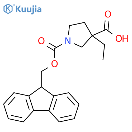 3-ETHYL-1-[(9H-FLUOREN-9-YLMETHOXY)CARBONYL]PYRROLIDINE-3-CARBOXYLIC ACID structure