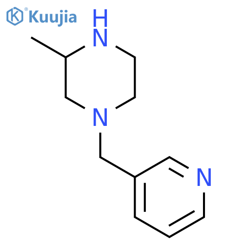 3-methyl-1-(pyridin-3-yl)methylpiperazine structure