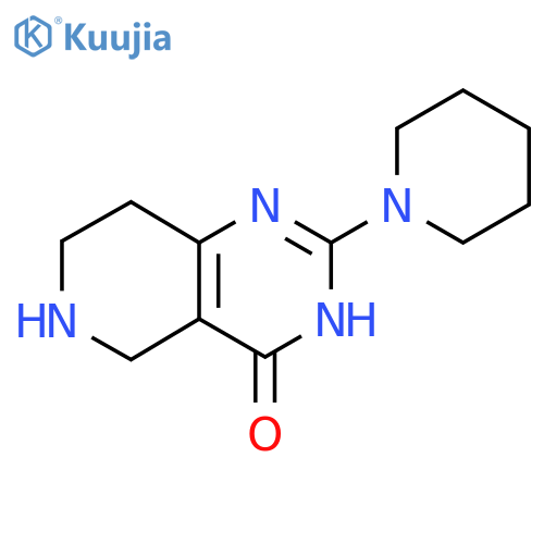 2-Piperidin-1-yl-5,6,7,8-tetrahydro-3H-pyrido[4,3-d]pyrimidin-4-one structure