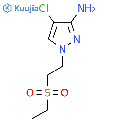4-chloro-1-2-(ethanesulfonyl)ethyl-1H-pyrazol-3-amine structure