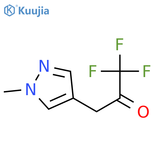 1,1,1-trifluoro-3-(1-methyl-1H-pyrazol-4-yl)propan-2-one structure