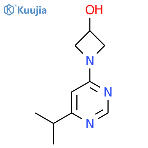 1-[6-(Propan-2-yl)pyrimidin-4-yl]azetidin-3-ol structure