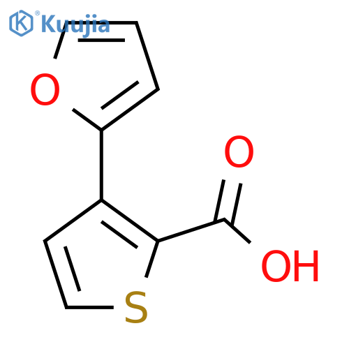 3-(Furan-2-yl)thiophene-2-carboxylic acid structure