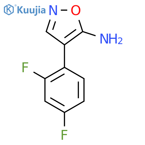 4-(2,4-Difluorophenyl)-1,2-oxazol-5-amine structure
