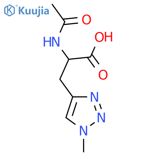 2-acetamido-3-(1-methyl-1H-1,2,3-triazol-4-yl)propanoic acid structure