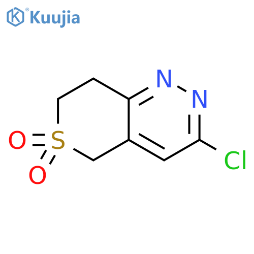 3-chloro-5H,7H,8H-6lambda6-thiopyrano[4,3-c]pyridazine-6,6-dione structure