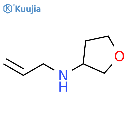 N-(prop-2-en-1-yl)oxolan-3-amine structure