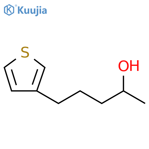 5-(thiophen-3-yl)pentan-2-ol structure