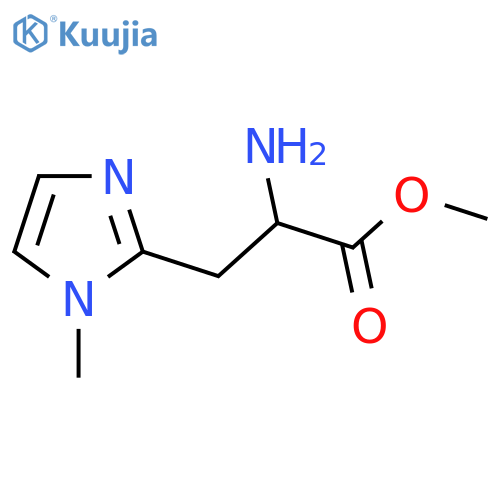 methyl 2-amino-3-(1-methyl-1H-imidazol-2-yl)propanoate structure
