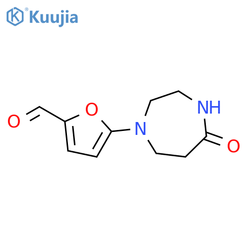 2-Furancarboxaldehyde, 5-(hexahydro-5-oxo-1H-1,4-diazepin-1-yl)- structure