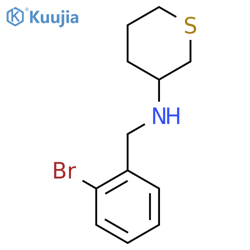 N-[(2-Bromophenyl)methyl]thian-3-amine structure