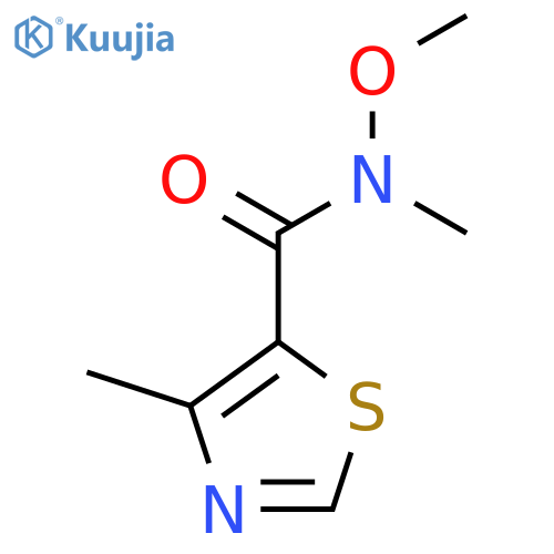 N-Methoxy-N,4-dimethylthiazole-5-carboxamide structure