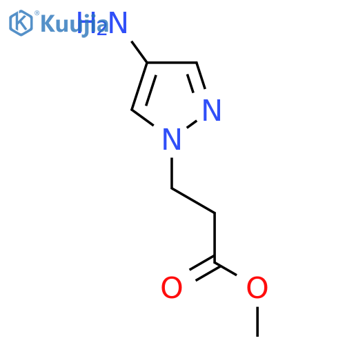 methyl 3-(4-amino-1H-pyrazol-1-yl)propanoate structure