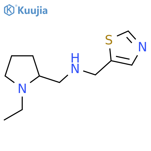 (1-ethylpyrrolidin-2-yl)methyl(1,3-thiazol-5-yl)methylamine structure