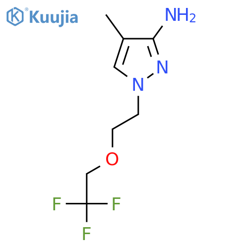 4-Methyl-1-(2-(2,2,2-trifluoroethoxy)ethyl)-1h-pyrazol-3-amine structure