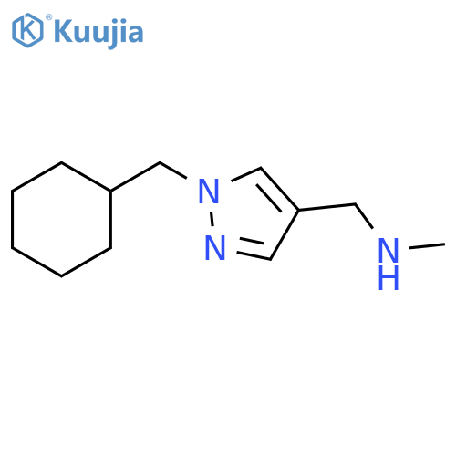 {[1-(cyclohexylmethyl)-1H-pyrazol-4-yl]methyl}(methyl)amine structure