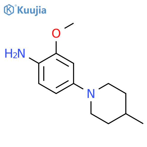 2-Methoxy-4-(4-methylpiperidin-1-yl)aniline structure