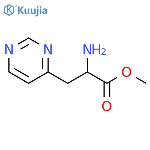 methyl 2-amino-3-(pyrimidin-4-yl)propanoate structure