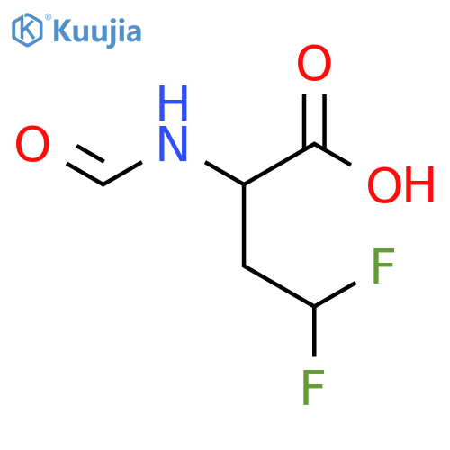 4,4-Difluoro-2-formamidobutanoic acid structure