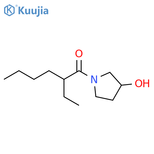 2-ethyl-1-(3-hydroxypyrrolidin-1-yl)hexan-1-one structure