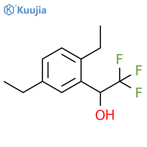 Benzenemethanol, 2,5-diethyl-a-(trifluoromethyl)- structure