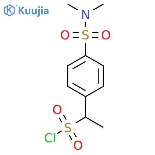 1-4-(dimethylsulfamoyl)phenylethane-1-sulfonyl chloride structure