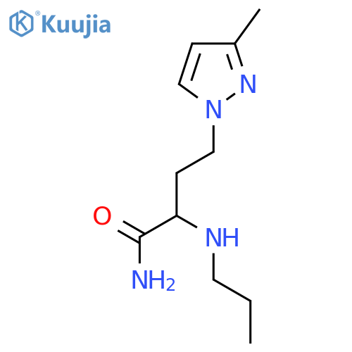 4-(3-methyl-1H-pyrazol-1-yl)-2-(propylamino)butanamide structure