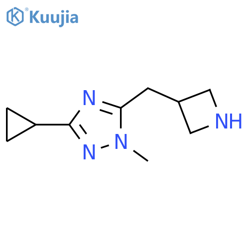 5-(azetidin-3-yl)methyl-3-cyclopropyl-1-methyl-1H-1,2,4-triazole structure