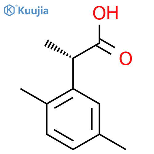 (2S)-2-(2,5-dimethylphenyl)propanoic acid structure