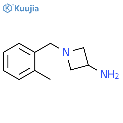 1-[(2-methylphenyl)methyl]azetidin-3-amine structure