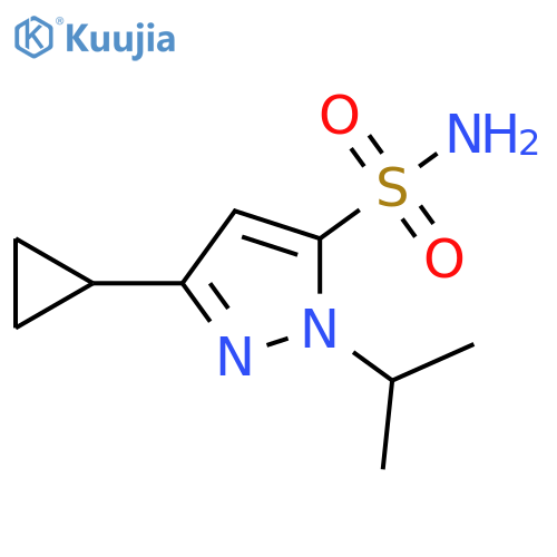 1H-Pyrazole-5-sulfonamide, 3-cyclopropyl-1-(1-methylethyl)- structure