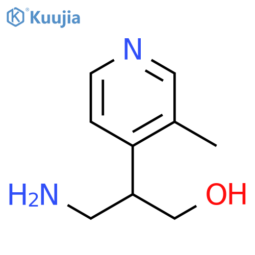 3-amino-2-(3-methylpyridin-4-yl)propan-1-ol structure