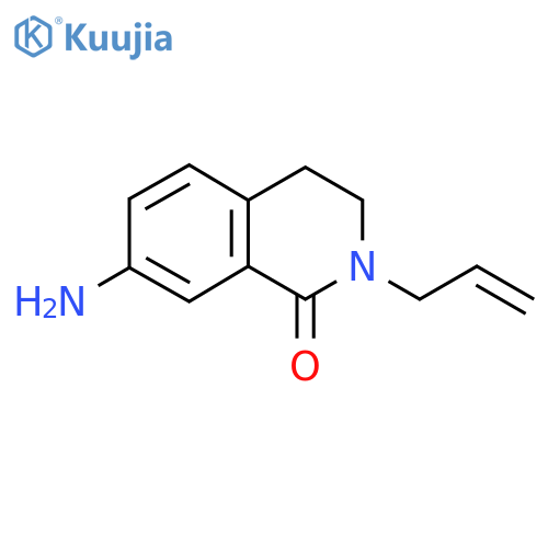 7-amino-2-(prop-2-en-1-yl)-1,2,3,4-tetrahydroisoquinolin-1-one structure