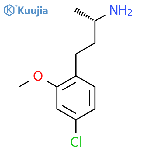 (2S)-4-(4-chloro-2-methoxyphenyl)butan-2-amine structure