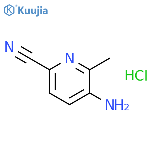 5-Amino-6-methylpicolinonitrile hydrochloride structure
