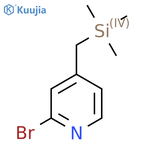 2-Bromo-4-((trimethylsilyl)methyl)pyridine structure
