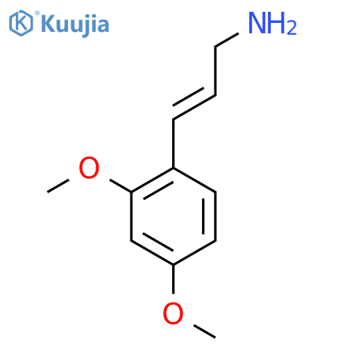 3-(2,4-dimethoxyphenyl)prop-2-en-1-amine structure
