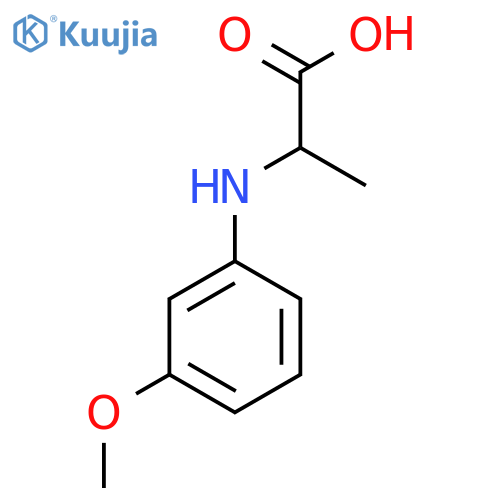 2-(3-Methoxy-phenylamino)-propionic acid structure