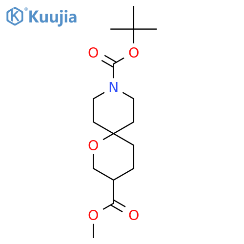 9-Tert-butyl 3-methyl 1-oxa-9-azaspiro[5.5]undecane-3,9-dicarboxylate structure