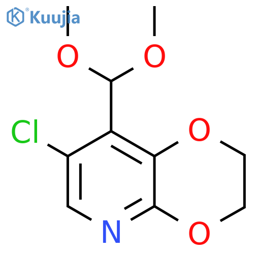 7-Chloro-8-(dimethoxymethyl)-2,3-dihydro-1,4dioxino2,3-bpyridine structure