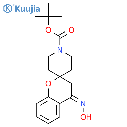 (E)-tert-Butyl 4-(hydroxyimino)spiro[chroman-2,4'-piperidine]-1'-carboxylate structure