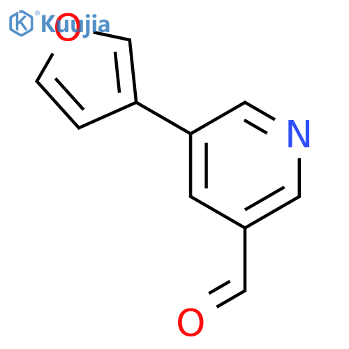 5-(furan-3-yl)pyridine-3-carbaldehyde structure
