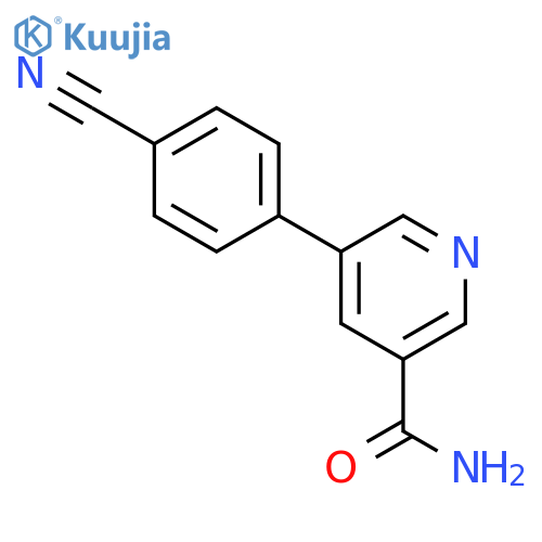 5-(4-Cyanophenyl)nicotinamide structure