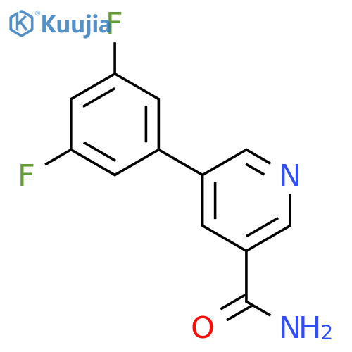 5-(3,5-Difluorophenyl)nicotinamide structure