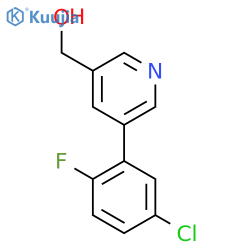 (5-(5-Chloro-2-fluorophenyl)pyridin-3-yl)methanol structure