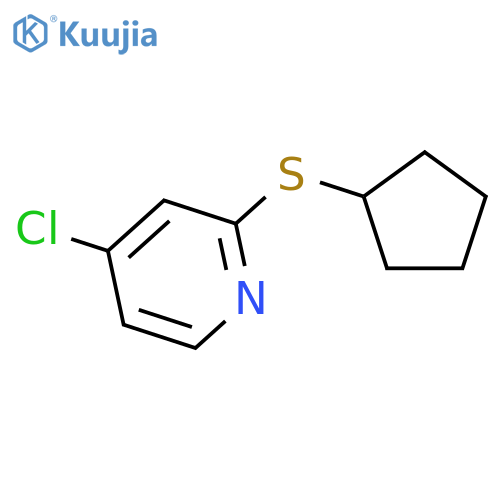 4-Chloro-2-(cyclopentylthio)pyridine structure